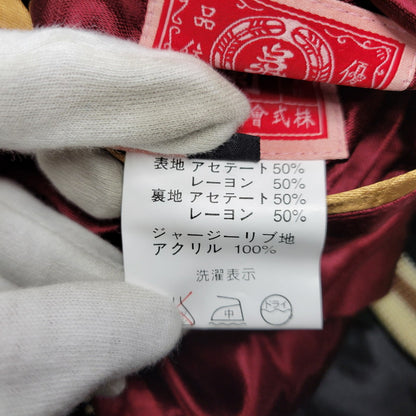 【中古美品】【メンズ】 B-R-M 爆裂爛漫娘 神輿×梟 SOUVENIR JACKET スーベニア ジャケット アウター 長袖 145-260202-kh-10-izu サイズ：42 カラー：ブラック×レッド系 万代Net店