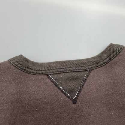【中古品】【メンズ】 BARNS バーンズ CREWNECK SWEAT クルーネック スウェット 両V トレーナー 長袖 トップス 145-260206-as-03-izu サイズ：M カラー：ブラウン 万代Net店