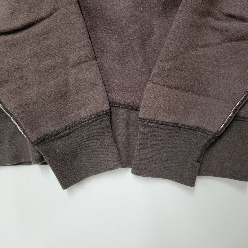 【中古品】【メンズ】 BARNS バーンズ CREWNECK SWEAT クルーネック スウェット 両V トレーナー 長袖 トップス 145-260206-as-03-izu サイズ：M カラー：ブラウン 万代Net店
