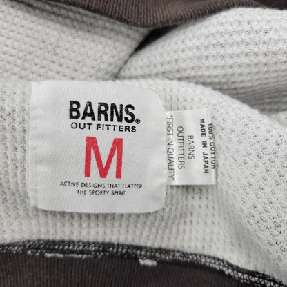 【中古品】【メンズ】 BARNS バーンズ CREWNECK SWEAT クルーネック スウェット 両V トレーナー 長袖 トップス 145-260206-as-03-izu サイズ：M カラー：ブラウン 万代Net店