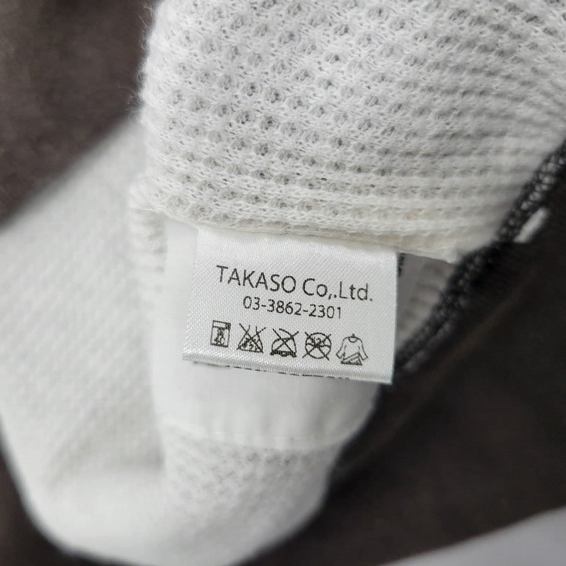 【中古品】【メンズ】 BARNS バーンズ CREWNECK SWEAT クルーネック スウェット 両V トレーナー 長袖 トップス 145-260206-as-03-izu サイズ：M カラー：ブラウン 万代Net店
