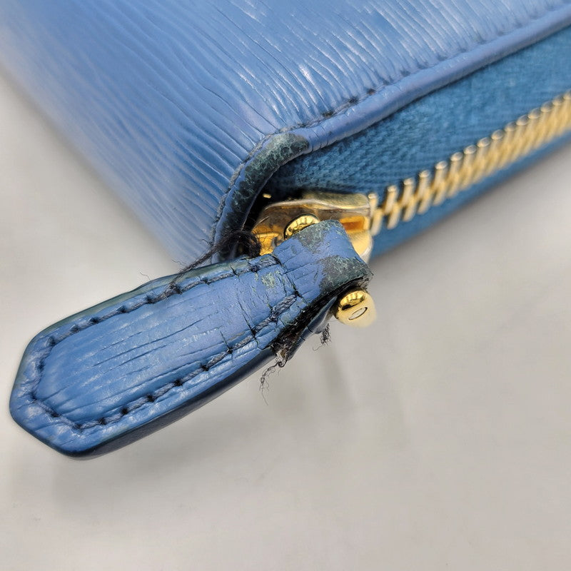 【中古品】【メンズ/レディース】 PRADA プラダ SAFFIANO 1ML506 サフィアーノ ラウンドファスナー 長財布 181-260205-as-18-izu カラー：ブルー 万代Net店