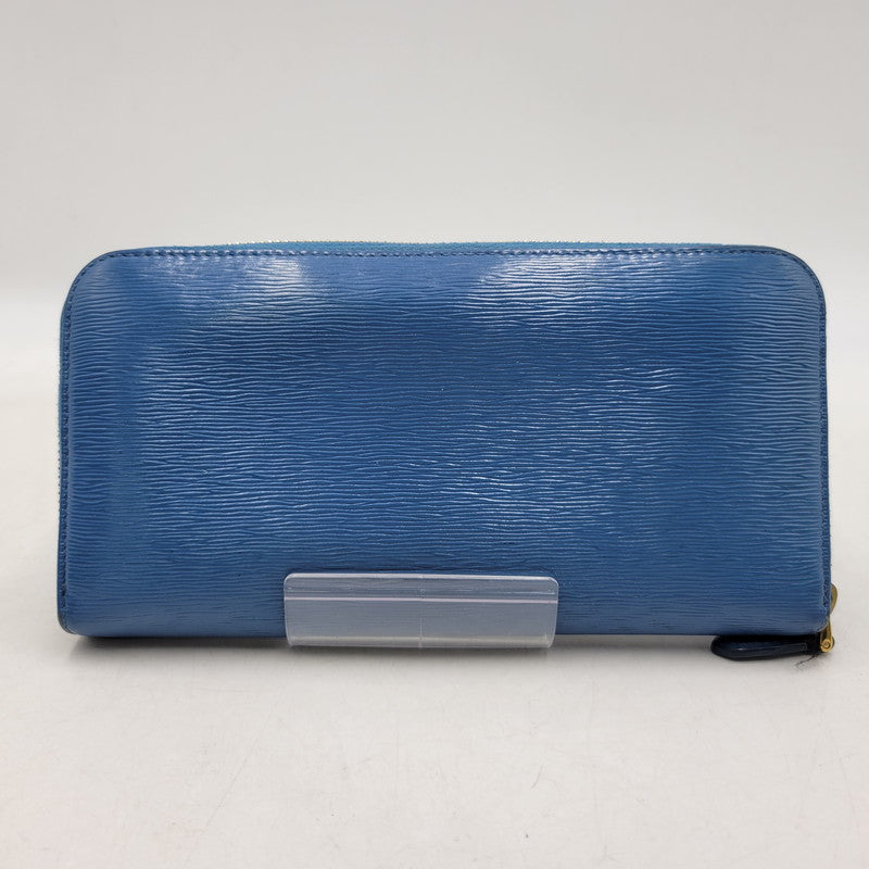 【中古品】【メンズ/レディース】 PRADA プラダ SAFFIANO 1ML506 サフィアーノ ラウンドファスナー 長財布 181-260205-as-18-izu カラー：ブルー 万代Net店