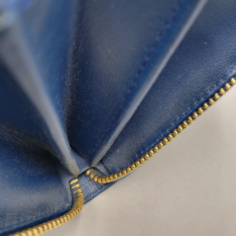 【中古品】【メンズ/レディース】 PRADA プラダ SAFFIANO 1ML506 サフィアーノ ラウンドファスナー 長財布 181-260205-as-18-izu カラー：ブルー 万代Net店