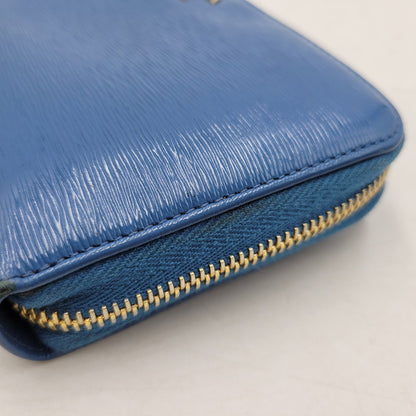 【中古品】【メンズ/レディース】 PRADA プラダ SAFFIANO 1ML506 サフィアーノ ラウンドファスナー 長財布 181-260205-as-18-izu カラー：ブルー 万代Net店