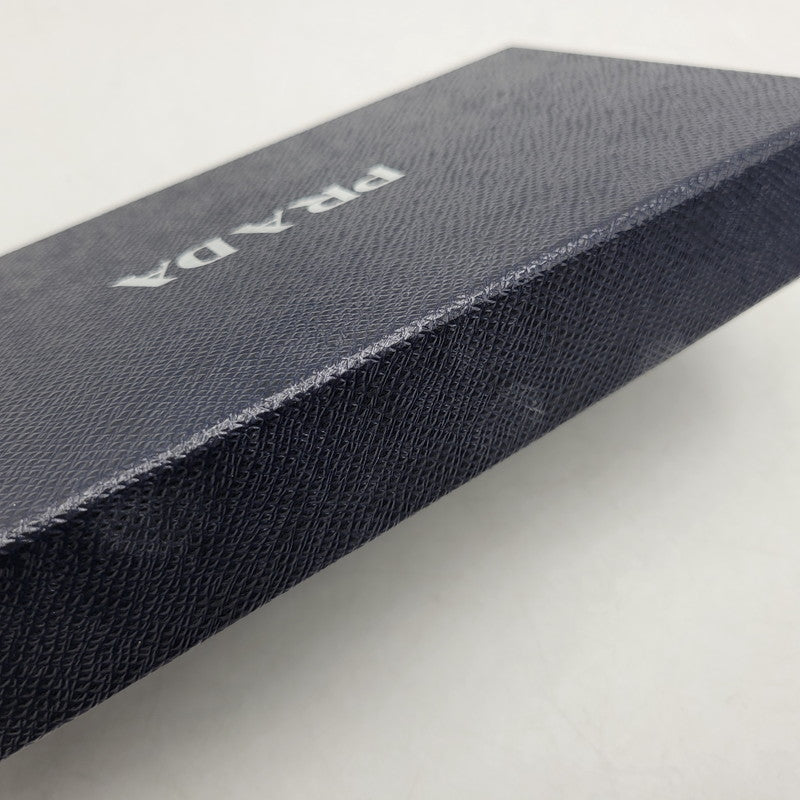 【中古品】【メンズ/レディース】 PRADA プラダ SAFFIANO 1ML506 サフィアーノ ラウンドファスナー 長財布 181-260205-as-18-izu カラー：ブルー 万代Net店