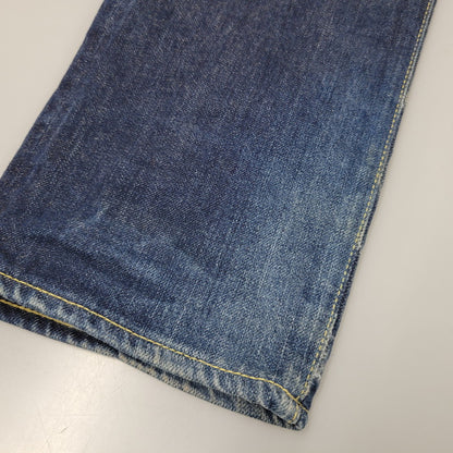 【中古品】【メンズ】 0241AP12 HRLR加工 STRAIGHT DENIM PANTS ストレート デニム パンツ ズボン ボトムス 151-260204-ya-04-izu サイズ：29×32 カラー：インディゴ 万代Net店