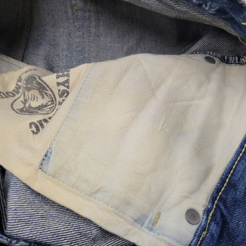 【中古品】【メンズ】 0241AP12 HRLR加工 STRAIGHT DENIM PANTS ストレート デニム パンツ ズボン ボトムス 151-260204-ya-04-izu サイズ：29×32 カラー：インディゴ 万代Net店