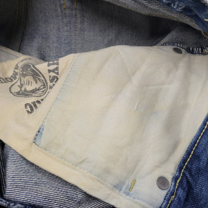 【中古品】【メンズ】 0241AP12 HRLR加工 STRAIGHT DENIM PANTS ストレート デニム パンツ ズボン ボトムス 151-260204-ya-04-izu サイズ：29×32 カラー：インディゴ 万代Net店