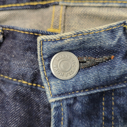 【中古品】【メンズ】 0241AP12 HRLR加工 STRAIGHT DENIM PANTS ストレート デニム パンツ ズボン ボトムス 151-260204-ya-04-izu サイズ：29×32 カラー：インディゴ 万代Net店
