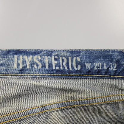 【中古品】【メンズ】 0241AP12 HRLR加工 STRAIGHT DENIM PANTS ストレート デニム パンツ ズボン ボトムス 151-260204-ya-04-izu サイズ：29×32 カラー：インディゴ 万代Net店