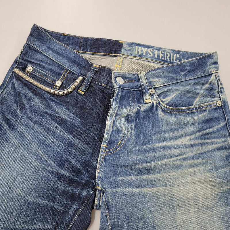【中古品】【メンズ】 0241AP12 HRLR加工 STRAIGHT DENIM PANTS ストレート デニム パンツ ズボン ボトムス 151-260204-ya-04-izu サイズ：29×32 カラー：インディゴ 万代Net店