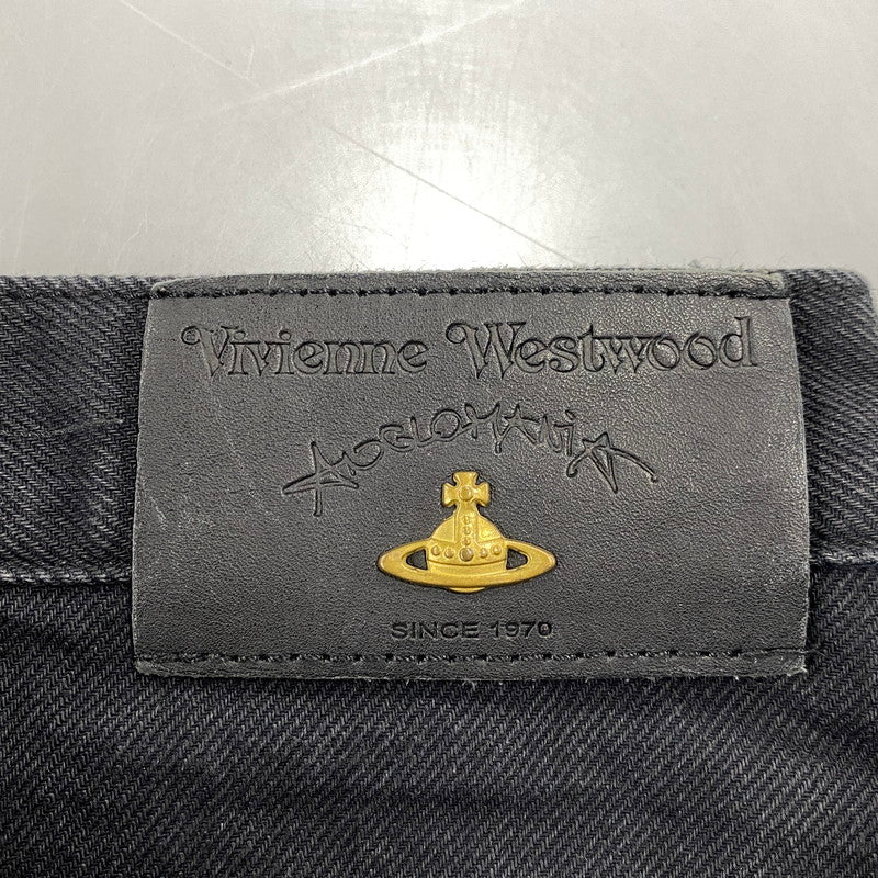【中古品】【メンズ】 CRASH PATCHWORK BLACK DENIM PANTS クラッシュパッチワークブラックデニムパンツ 152-260204-tt-06-izu サイズ：26 カラー：ブラック 万代Net店