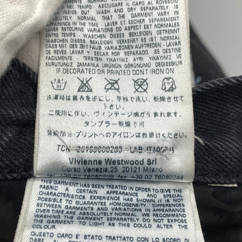 【中古品】【メンズ】 CRASH PATCHWORK BLACK DENIM PANTS クラッシュパッチワークブラックデニムパンツ 152-260204-tt-06-izu サイズ：26 カラー：ブラック 万代Net店