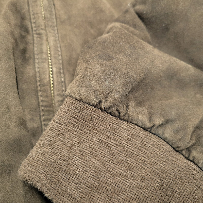 【中古品】【メンズ】 SUEDE BLOUSON JACKET スエード ブルゾン ジャケット アウター 長袖 146-260202-kh-04-izu サイズ：58 カラー：ブラウン 万代Net店