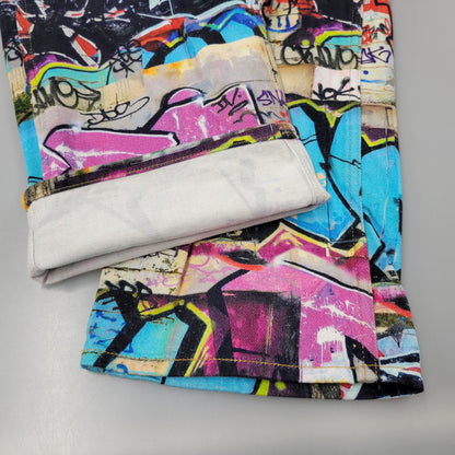【中古品】【メンズ】 GRAFFITI DENIM PANTS グラフィティ デニムパンツ ズボン ボトムス 152-260204-ya-05-izu サイズ：M カラー：マルチ 万代Net店