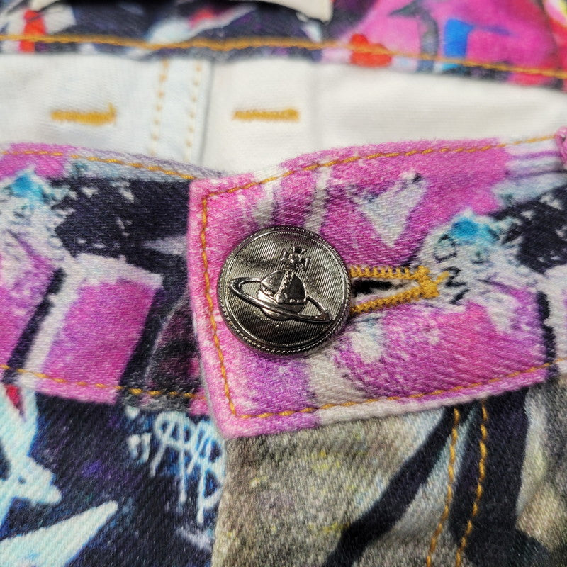 【中古品】【メンズ】 GRAFFITI DENIM PANTS グラフィティ デニムパンツ ズボン ボトムス 152-260204-ya-05-izu サイズ：M カラー：マルチ 万代Net店