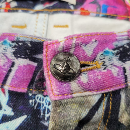 【中古品】【メンズ】 GRAFFITI DENIM PANTS グラフィティ デニムパンツ ズボン ボトムス 152-260204-ya-05-izu サイズ：M カラー：マルチ 万代Net店
