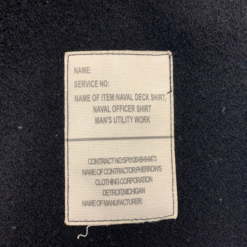 【中古品】【メンズ】 PHERROWS フェローズ WOOL CPO SHIRT JACKET ウールCPOシャツジャケット アウター 145-260205-tt-07-izu サイズ：38R カラー：ブラック 万代Net店