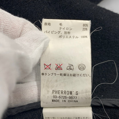 【中古品】【メンズ】 PHERROWS フェローズ WOOL CPO SHIRT JACKET ウールCPOシャツジャケット アウター 145-260205-tt-07-izu サイズ：38R カラー：ブラック 万代Net店