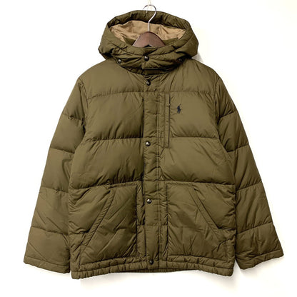 【中古品】【メンズ】 HOODED DOWN JACKET 323079185 フーデッド ダウンジャケット アウター 147-260203-as-07-izu サイズ：XL カラー：カーキ 万代Net店