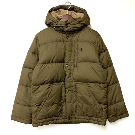 【中古品】【メンズ】 HOODED DOWN JACKET 323079185 フーデッド ダウンジャケット アウター 147-260203-as-07-izu サイズ：XL カラー：カーキ 万代Net店