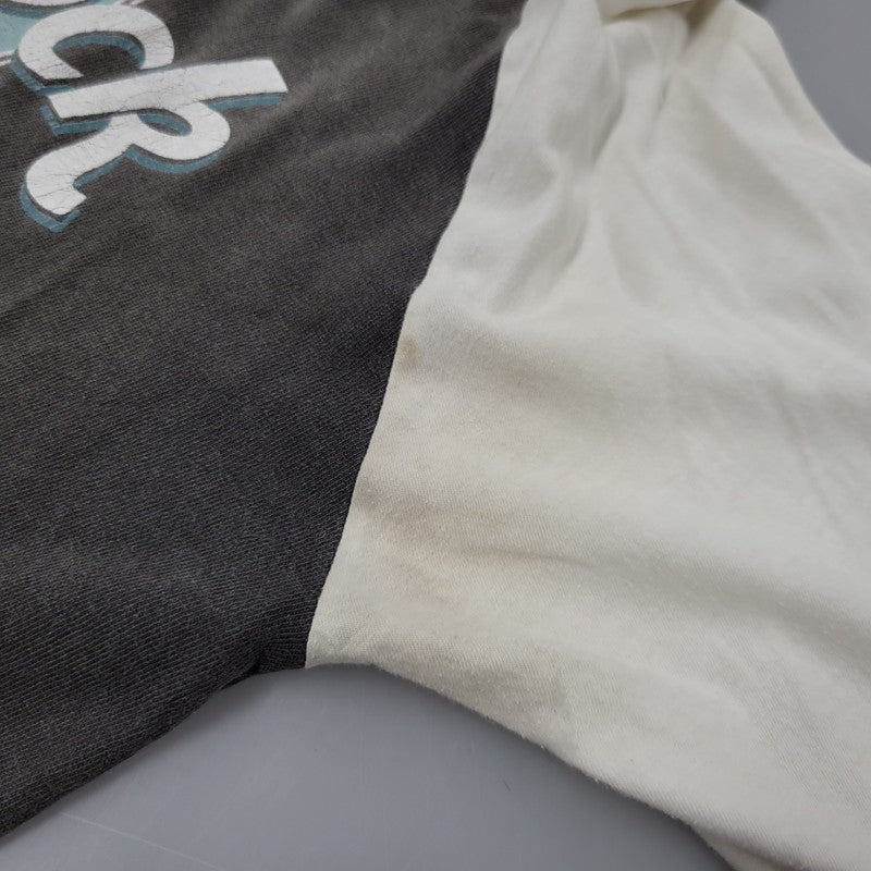 【現状渡し品】【メンズ】 HARD ROCK CAFE ハードロックカフェ RAGLAN SLEEVE TEE ラグラン スリーブ Tシャツ 146-260801-as-20-izu カラー：グレー×ホワイト 万代Net店