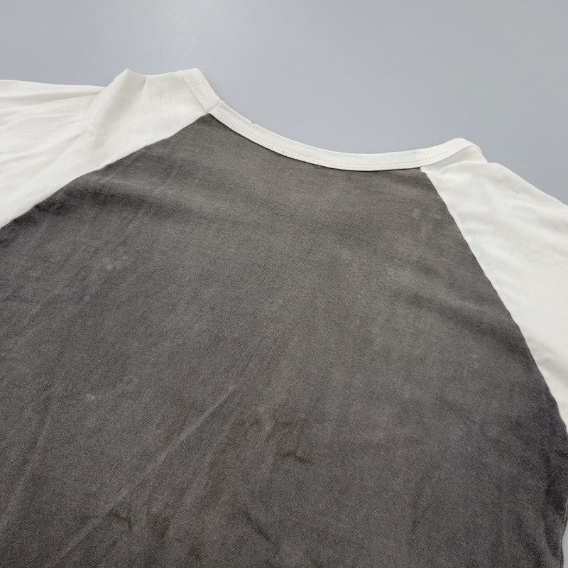 【現状渡し品】【メンズ】 HARD ROCK CAFE ハードロックカフェ RAGLAN SLEEVE TEE ラグラン スリーブ Tシャツ 146-260801-as-20-izu カラー：グレー×ホワイト 万代Net店