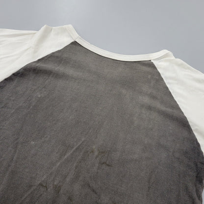 【現状渡し品】【メンズ】 HARD ROCK CAFE ハードロックカフェ RAGLAN SLEEVE TEE ラグラン スリーブ Tシャツ 146-260801-as-20-izu カラー：グレー×ホワイト 万代Net店