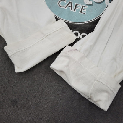 【現状渡し品】【メンズ】 HARD ROCK CAFE ハードロックカフェ RAGLAN SLEEVE TEE ラグラン スリーブ Tシャツ 146-260801-as-20-izu カラー：グレー×ホワイト 万代Net店