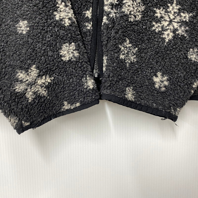 【中古品】【メンズ】 SNOW FLAKE HOODED FLEECE JACKET フーデッド フリースジャケット アウター 144-260206-as-27-izu サイズ：L カラー：ブラック 万代Net店