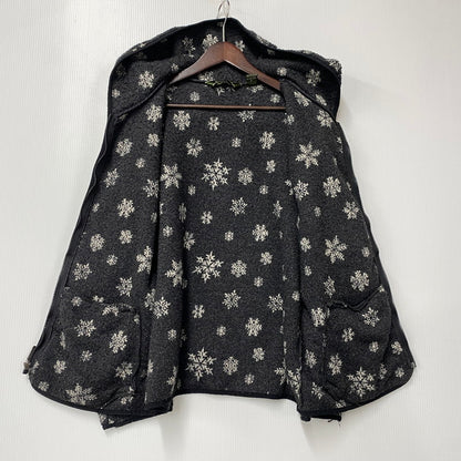 【中古品】【メンズ】 SNOW FLAKE HOODED FLEECE JACKET フーデッド フリースジャケット アウター 144-260206-as-27-izu サイズ：L カラー：ブラック 万代Net店