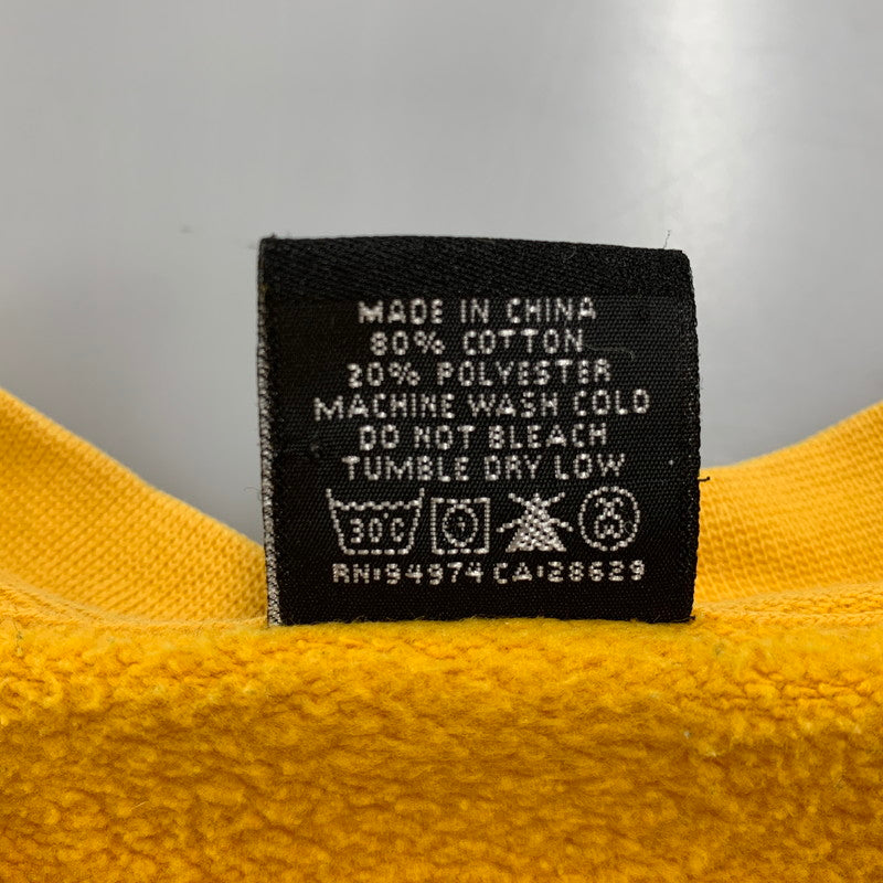 【中古品】【メンズ】 OLD STUSSY オールド ステューシー EAGLE SWEAT イーグル スウェット トレーナー 長袖 トップス 146-260203-as-04-izu サイズ：L カラー：イエロー 万代Net店