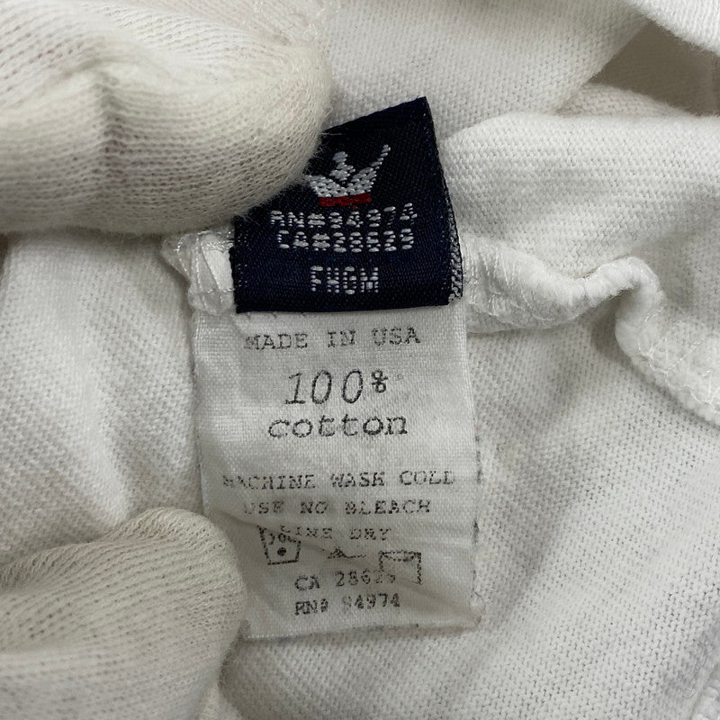 【中古品】【メンズ】 OLD STUSSY オールド ステューシー 紺タグ HONOLULU RAGLAN TEE ホノルル ラグラン Tシャツ 長袖 トップス 146-260206-kh-12-izu サイズ：L カラー：イエロー×ホワイト 万代Net店