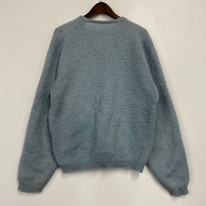 【現状渡し品】【メンズ】 VINTAGE 推定 60S MOHAIR CARDIGAN モヘア カーディガン トップス 長袖 146-260209-cs-08-izu サイズ：不明 カラー：ライトブルー 万代Net店