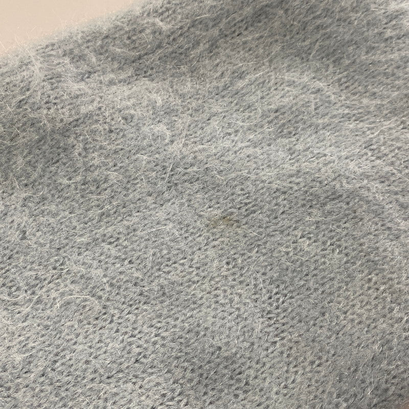 【現状渡し品】【メンズ】 VINTAGE 推定 60S MOHAIR CARDIGAN モヘア カーディガン トップス 長袖 146-260209-cs-08-izu サイズ：不明 カラー：ライトブルー 万代Net店