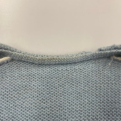 【現状渡し品】【メンズ】 VINTAGE 推定 60S MOHAIR CARDIGAN モヘア カーディガン トップス 長袖 146-260209-cs-08-izu サイズ：不明 カラー：ライトブルー 万代Net店
