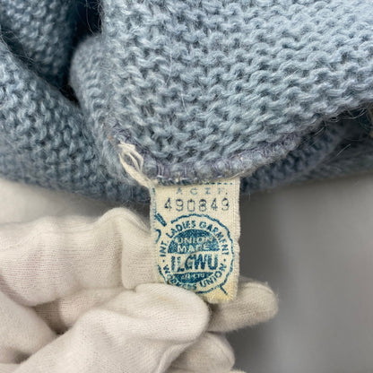 【現状渡し品】【メンズ】 VINTAGE 推定 60S MOHAIR CARDIGAN モヘア カーディガン トップス 長袖 146-260209-cs-08-izu サイズ：不明 カラー：ライトブルー 万代Net店