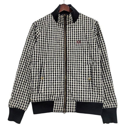 【中古品】【メンズ】 FRED PERRY フレッドペリー REVERSIBLE JACKET F2316 リバーシブル ジャケット アウター 141-260210-as-04-izu サイズ：S カラー：ブラック/ブラック×ホワイト 万代Net店