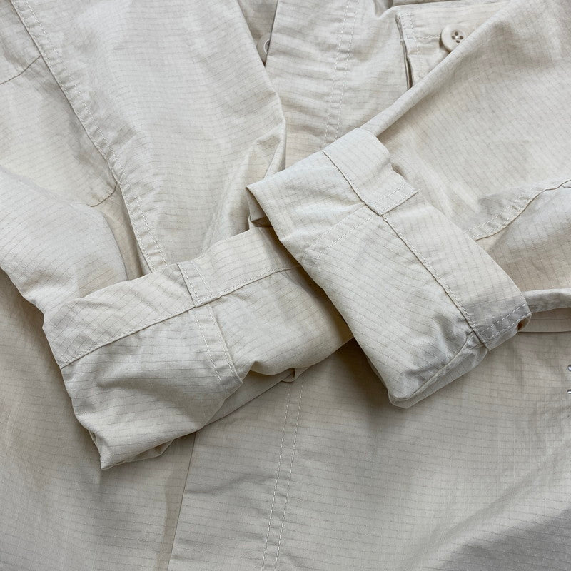 【中古品】【メンズ】 STUSSY ステューシー MILITARY OVERSHIRT ミリタリー オーバーシャツ トップス 142-260424-kh-02-izu サイズ：M カラー：クリーム 万代Net店