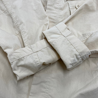【中古品】【メンズ】 STUSSY ステューシー MILITARY OVERSHIRT ミリタリー オーバーシャツ トップス 142-260424-kh-02-izu サイズ：M カラー：クリーム 万代Net店