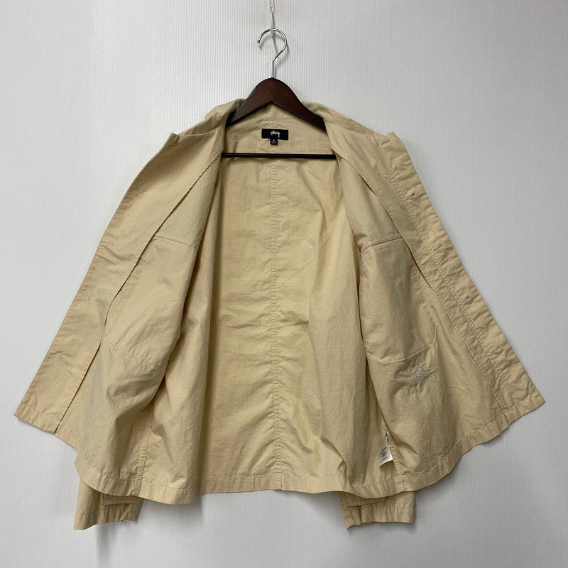 【中古品】【メンズ】 STUSSY ステューシー MILITARY OVERSHIRT ミリタリー オーバーシャツ トップス 142-260424-kh-02-izu サイズ：M カラー：クリーム 万代Net店