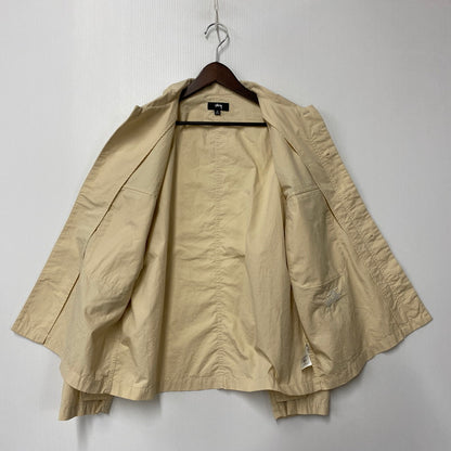 【中古品】【メンズ】 STUSSY ステューシー MILITARY OVERSHIRT ミリタリー オーバーシャツ トップス 142-260424-kh-02-izu サイズ：M カラー：クリーム 万代Net店