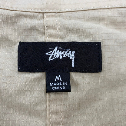 【中古品】【メンズ】 STUSSY ステューシー MILITARY OVERSHIRT ミリタリー オーバーシャツ トップス 142-260424-kh-02-izu サイズ：M カラー：クリーム 万代Net店
