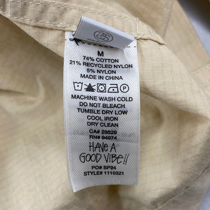 【中古品】【メンズ】 STUSSY ステューシー MILITARY OVERSHIRT ミリタリー オーバーシャツ トップス 142-260424-kh-02-izu サイズ：M カラー：クリーム 万代Net店
