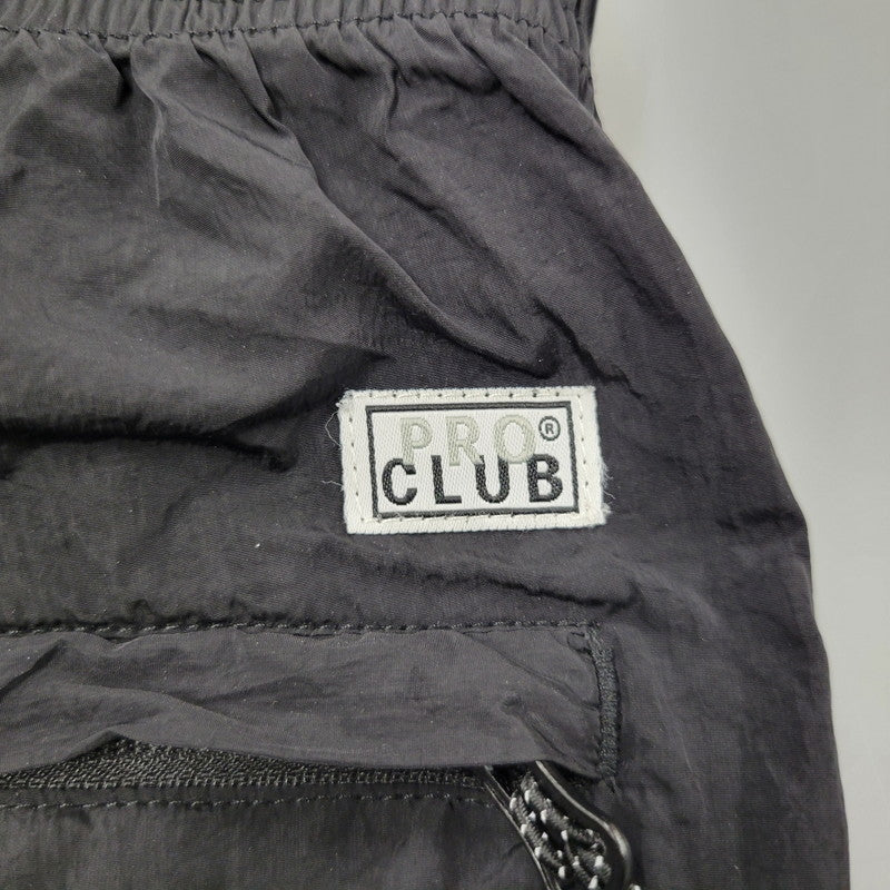 【中古品】【メンズ】 PRO CLUB プロクラブ NYLON CARGO PANTS ナイロン カーゴ パンツ ボトムス ズボン 158-260207-cs-15-izu サイズ：M カラー：ブラック 万代Net店