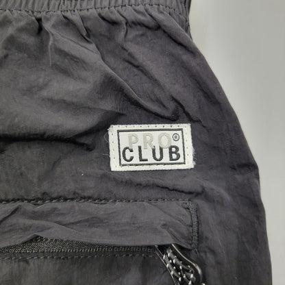 【中古品】【メンズ】 PRO CLUB プロクラブ NYLON CARGO PANTS ナイロン カーゴ パンツ ボトムス ズボン 158-260207-cs-15-izu サイズ：M カラー：ブラック 万代Net店