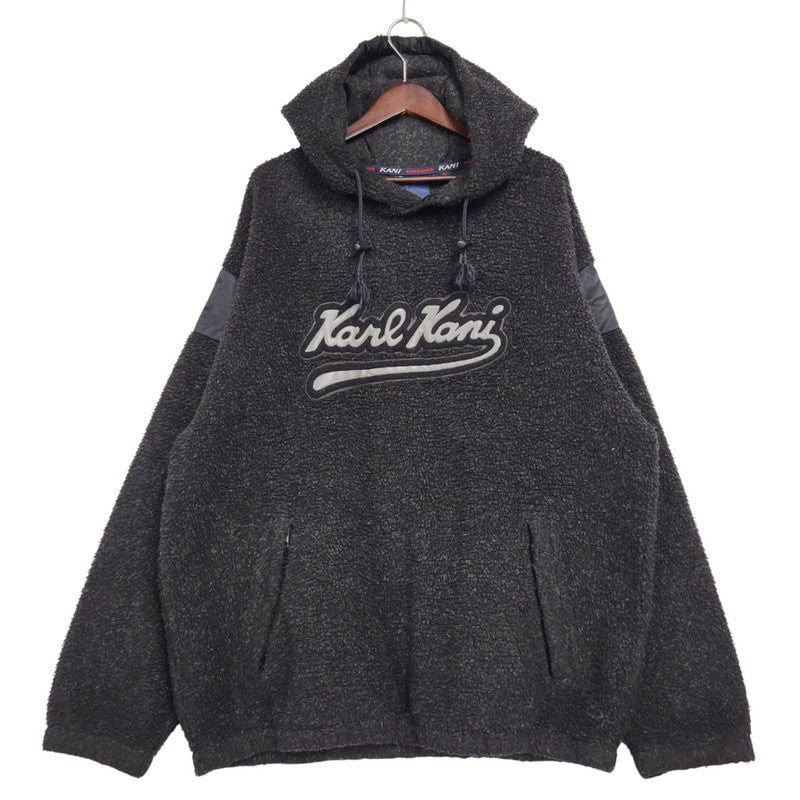 【中古品】【メンズ】 KARL KANI カールカナイ BOA PULLOVER PARKA ボア プルオーバー パーカー トップス 長袖 146-260207-cs-17-izu サイズ：XL カラー：ブラック 万代Net店