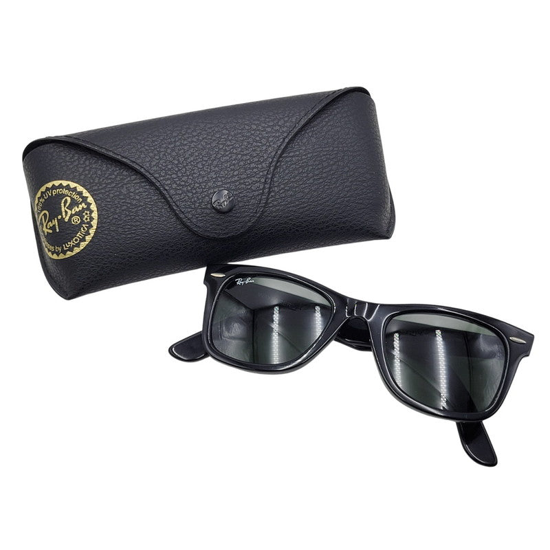 【中古品】【メンズ/レディース】 Ray-Ban レイバン RB2140 ORIGINAL WAYFARER CLASSIC SUNGLASSES オリジナル ウェイファーラー クラシック サングラス 203-260207-cs-01-izu サイズ：50□22 カラー：ブラック×グリーン 万代Net店
