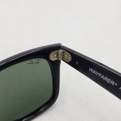 【中古品】【メンズ/レディース】 Ray-Ban レイバン RB2140 ORIGINAL WAYFARER CLASSIC SUNGLASSES オリジナル ウェイファーラー クラシック サングラス 203-260207-cs-01-izu サイズ：50□22 カラー：ブラック×グリーン 万代Net店